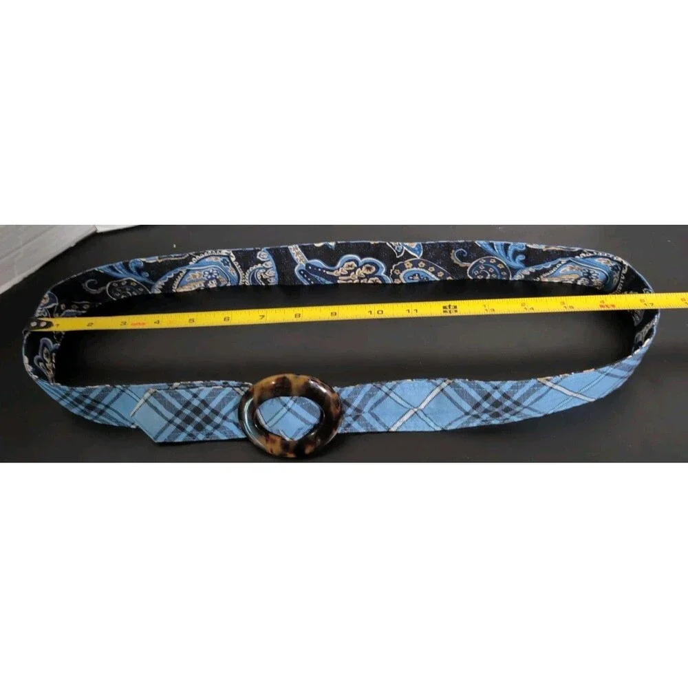 VERA BRADLEY BELT 44.5” LENGTH FABRIC WINDSOR AJUSTABLE REVERSABLE NAVY 2006 EUC